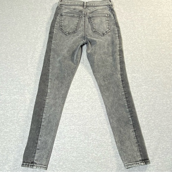 Express Skinny Jeans Womens 4R Gray Two Toned High Rise Stretch Casual Denim - Picture 8 of 14